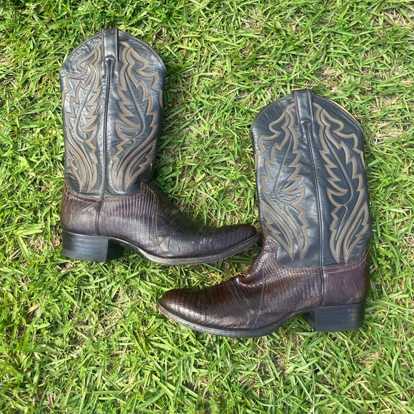 Justin Lizard Leather Boots - Picture 10 of 11